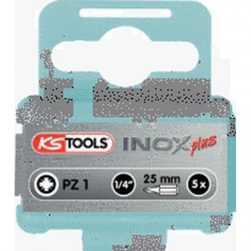 KS Tools 1/4 INOX+ Bit,25mm,PZ1,5er Pack, 910.2219