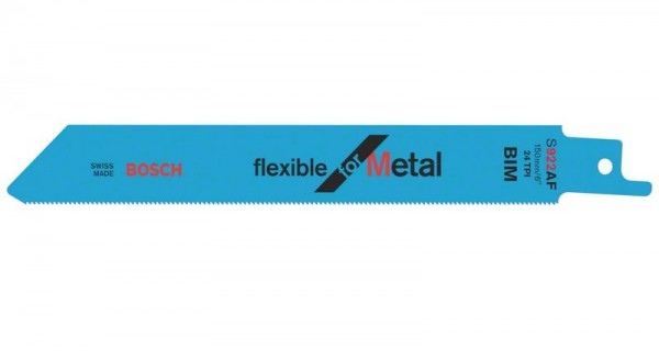Bosch Säbelsägeblatt S 922 AF, Flexible for Metal, 5er-Pack 2608656013