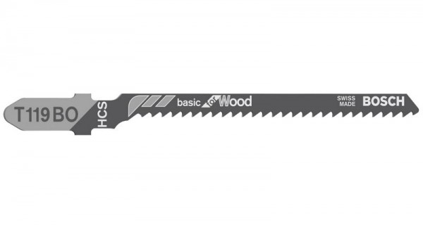 Bosch Stichsägeblatt T 119 BO Basic for Wood, 5er-Pack 2608630310