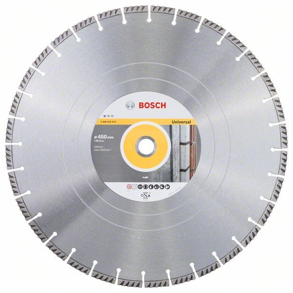 Bosch Diamanttrennscheibe Standard for Universal 450 x 25,4 2608615074