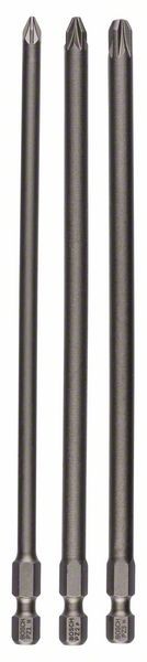 Bosch Schrauberbit-Set Extra-Hart, 3-teilig, PZ1, PZ2, PZ3, 152 mm 2607001762