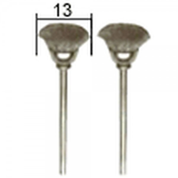 Proxxon Topfbürsten, Stahl, 13 mm, 2 Stück, 28953