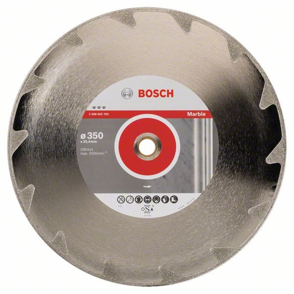 Bosch Diamanttrennscheibe Best for Marble 350 x 25,40 x 2,6 x 5 mm 2608602702
