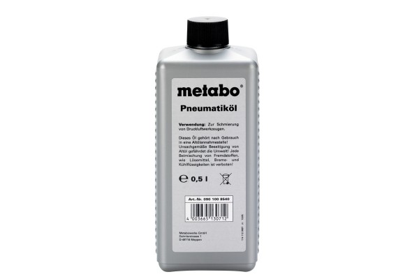 Metabo Spezialöl für Druckluftwerkzeuge 0,5 L, 0901008540