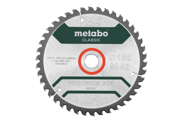 Metabo PrecisionCutClassic 165x20 42WZ 5° / B, 628027000