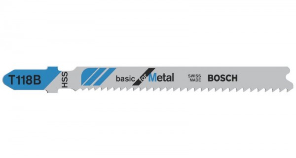 Bosch Stichsägeblatt T 118 B Basic for Metal, 100er-Pack 2608631965