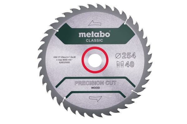 Metabo PrecisionCutClassic 254x30 40WZ 20°, 628325000