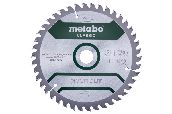 Metabo MultiCutClassic 160x20 42 FZ/TZ 10°, 628277000