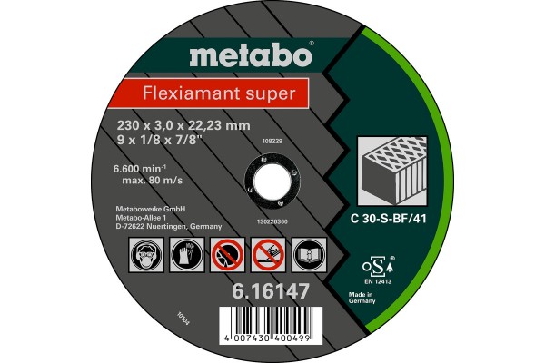 Metabo Flexiamant super 230x3,0x22,2 Stein, 616303000