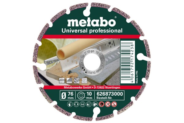 Metabo Diamanttrennscheibe-UP prof. 76x10xmm, 626873000