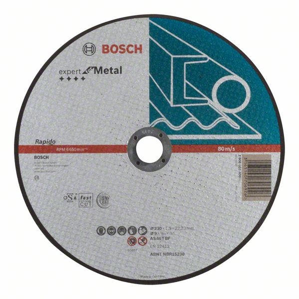 Bosch Trennscheibe gerade Expert, Rapido AS 46 T BF, 230 mm, 1,9 mm 2608603400