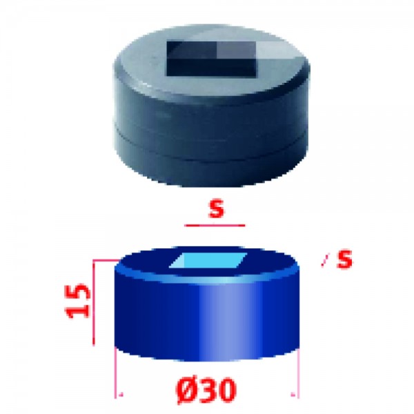 Metallkraft Vierkant-Matrize Nr.30 8,7 mm, 388968,7