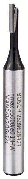 Bosch Nutfräser, 1/4 Zoll, D1 3,2 mm, L 7,7 mm, G 51 mm 2608628427