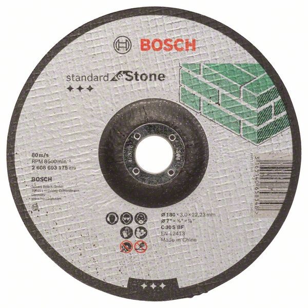 Bosch Trennscheibe gekröpft Standard Stone C 30 S BF, 180 mm, 3,0 mm 2608603175