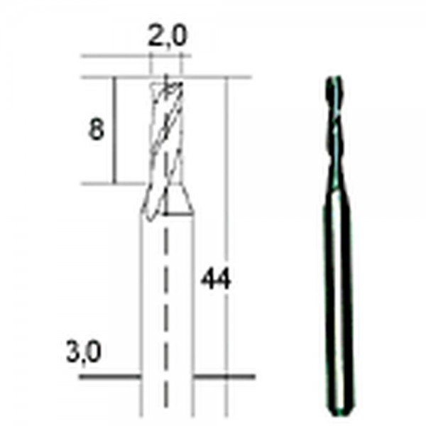 Proxxon Hartmetall- Multifräser, 2 mm, 28759
