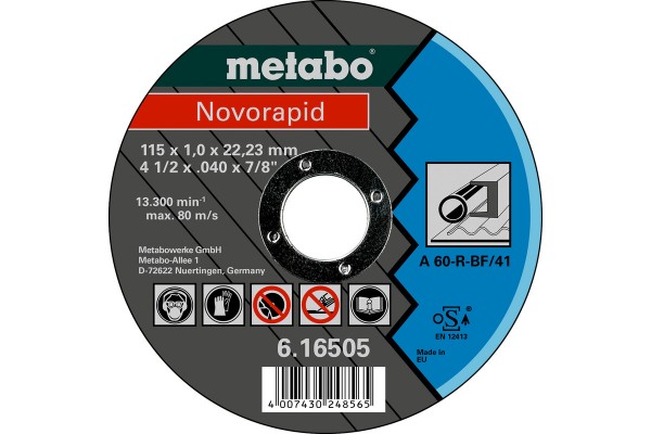 Metabo Novorapid 115x1,0x22,23 Stahl, 616505000