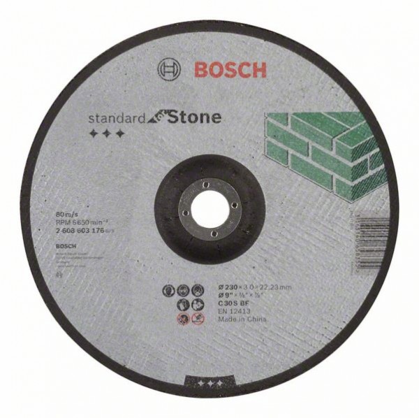 Bosch Trennscheibe gekröpft Standard Stone C 30 S BF, 230 mm, 3,0 mm 2608603176