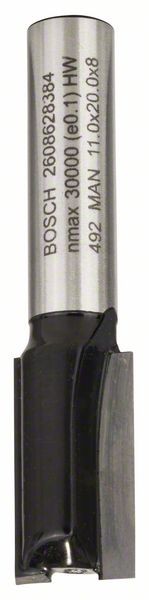 Bosch Nutfräser, 8 mm, D1 11 mm, L 19,6 mm, G 51 mm. Für Handfräsen 2608628384