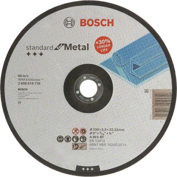 Bosch Trennscheibe Standard for Metal, Durchmesser 230 mm 2608619776