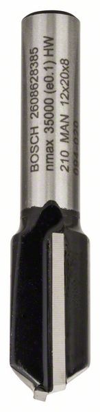 Bosch Nutfräser, 8 mm, D1 12 mm, L 19,6 mm, G 51 mm. Für Handfräsen 2608628385