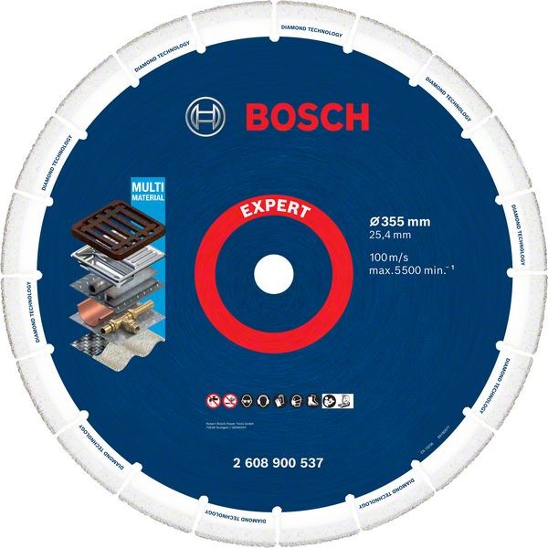 Bosch EXPERT Diamond Metal Wheel, 355 x 25,4 mm. Für Benzinsägen 2608900537