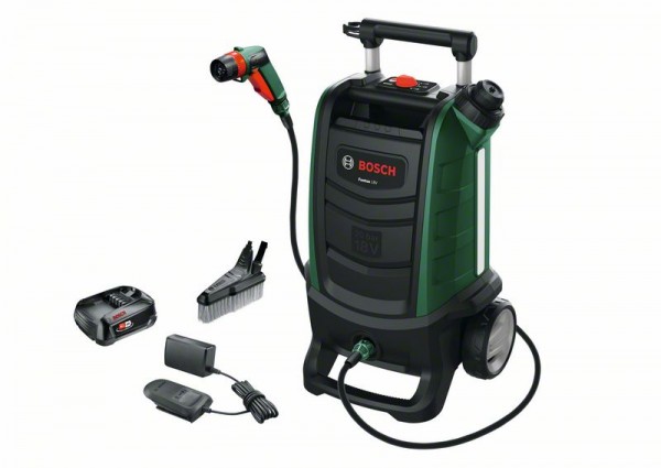 Bosch Akku-Reinigungsgeräte für den Außenbereich 18V, 1 Akku u. Ladg. 06008B6101