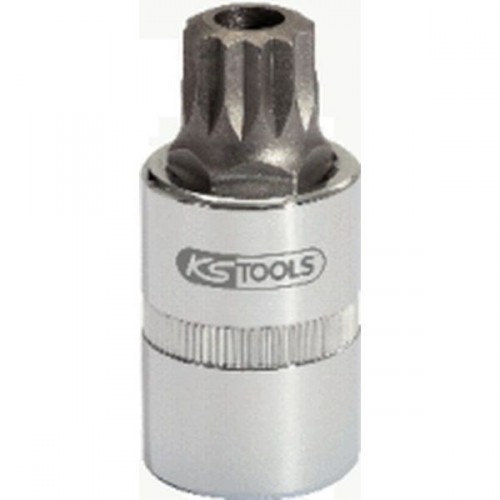 KS Tools 1/2 Bit-Stecknuss XZN m.Bohrung,L=55mm,M16, 911.1348