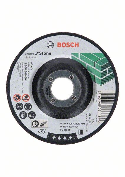 Bosch Trennscheibe gekröpft Expert for Stone C 24 R BF,115 mm, 2,5 mm 2608600004