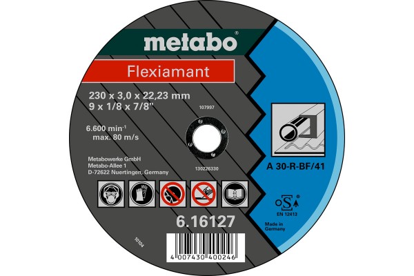 Metabo Flexiamant 180x3,0x22,2 Stahl, 616123000