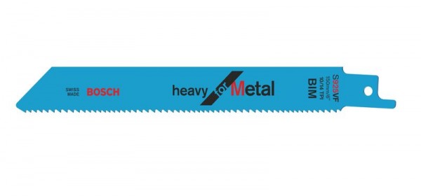 Bosch Säbelsägeblatt S 925 VF, Heavy for Metal, 5er-Pack 2608657407