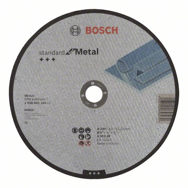 Bosch Trennscheibe gerade Standard for Metal A 30S BF, 230 mm, 3,0 mm 2608603168