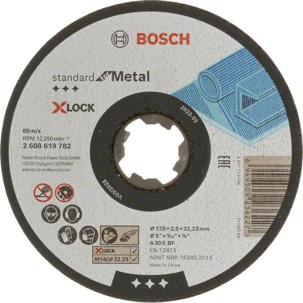 Bosch Trennscheiben gerader Ausführung, Durchmesser 125 mm 2608619782