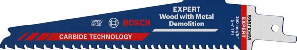 Bosch EXPERT ‘Wood with Metal’ S 967 XHM Säbelsägeblatt, 10 Stück 2608900397