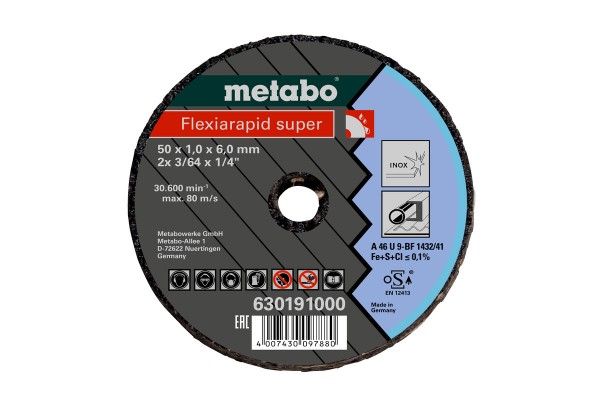 Metabo Kleintrennscheibe 50x1,1x6 mm, 630191000