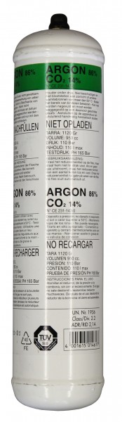 Einwegflasche Argon, 54102, 9004853541025