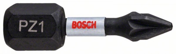 Bosch Impact Control Schrauberbit, 25 mm, 2xPZ1. Für Schraubendreher 2608522400