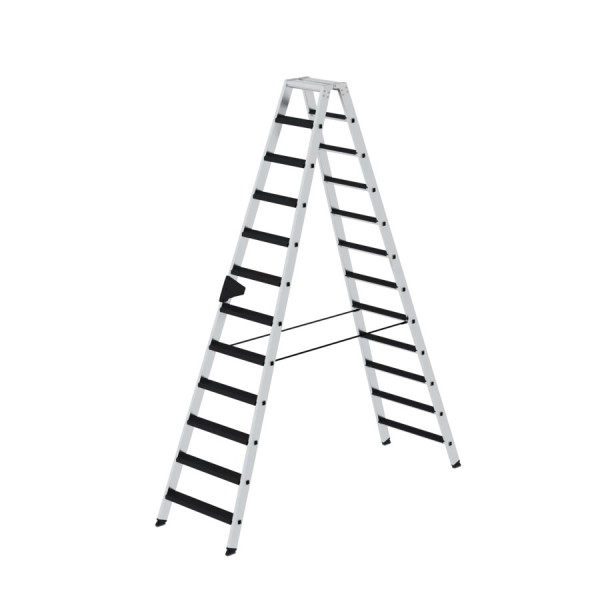 Günzburger Aluminium-Stehleiter-relax step-beidseitig begehbar 2 x 12 Stufen, 42224