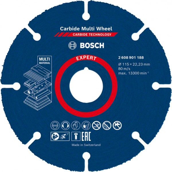 Bosch EXPERT Carbide Multi Wheel Trennscheibe, 115 mm, 22,23 mm 2608901188