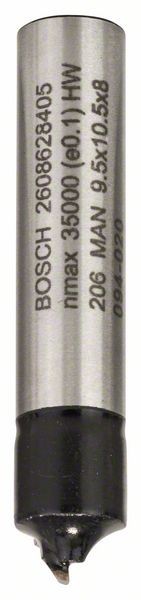 Bosch Viertelstabfräser, 8 mm, R1 3,2 mm, D9,5 mm, L 10,2 mm, G 41 mm 2608628405