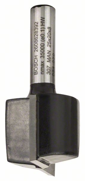 Bosch Nutfräser, 8 mm, D1 25 mm, L 19,6 mm, G 51 mm. Für Handfräsen 2608628392