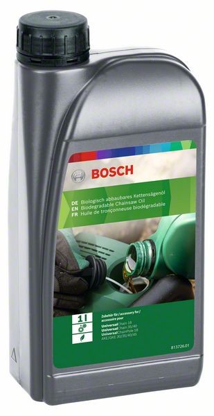 Bosch Kettensägen-Haftöl, 1 Liter, Systemzubehör 2607000181, Kettensägen-Haftöl, Kettensägen, Zubehör für Gartengeräte, Bosch Sortiment, Elektrowerkzeuge