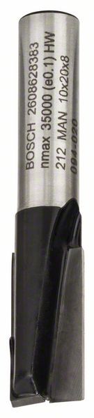 Bosch Nutfräser, 8 mm, D1 10 mm, L 19,6 mm, G 51 mm. Für Handfräsen 2608628383