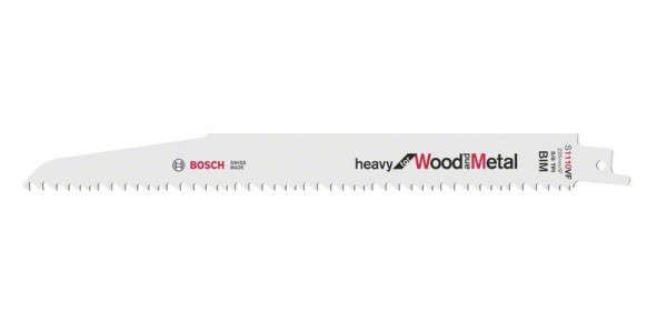 Bosch Säbelsägeblatt S 1110 VF Heavy for Wood and Metal, 5er-Pack 2608657610