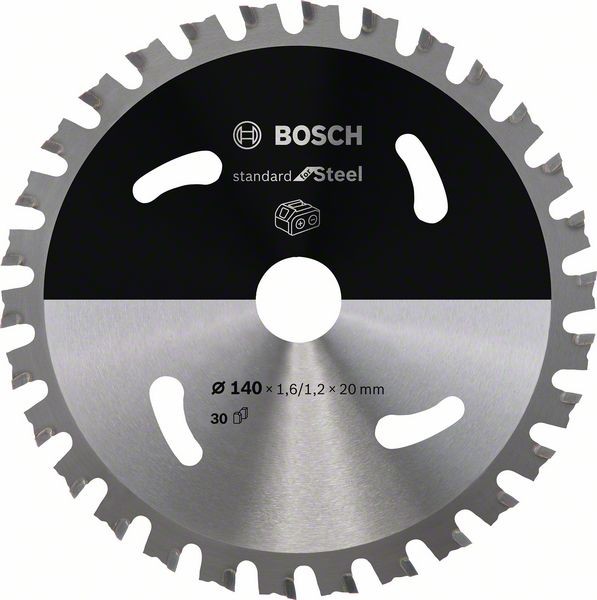 Bosch Akku-Kreissägeblatt Standard Steel, 140x 1,6/1,2 x 20, 30 Zähne 2608837747