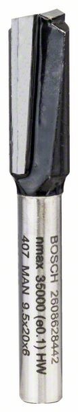 Bosch Nutfräser, 6 mm, D1 9,5 mm, L 19,5 mm, G 51 mm 2608628442