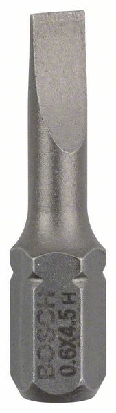 Bosch Schrauberbit Extra-Hart S 0,6 x 4,5, 25 mm, 3er-Pack 2607001459