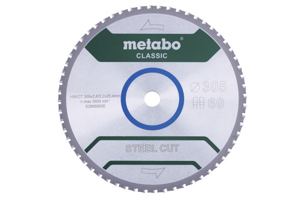 Metabo SteelCutClassic 305x25,4 60 FZFA/FZFA 4°, 628668000
