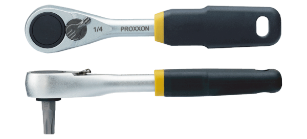 Proxxon Micro-Bit-Ratsche 1/4&quot; mit extrem schlankem Kopf, 23158