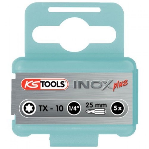 KS Tools 1/4 INOX+ Bit TX,25mm,T10,5er Pack, 910.2312