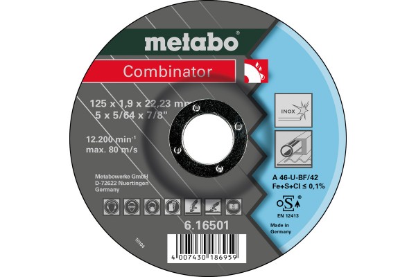 Metabo Combinator 115x1,9x22,23 Inox, 616500000